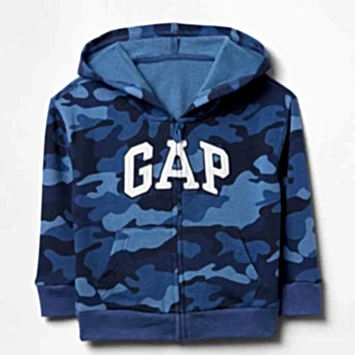 GAP Logolu Erkek Bebek Relaxed Fermuarlı S-Shirt Ceket Lacivert