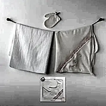 Andywawa Bebek Banyo Havlu Müslin 3'lü Set Ekru