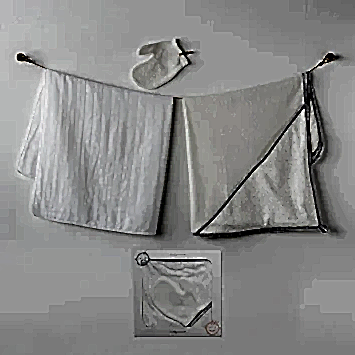 Andywawa Bebek Banyo Havlu Müslin 3'lü Set Ekru