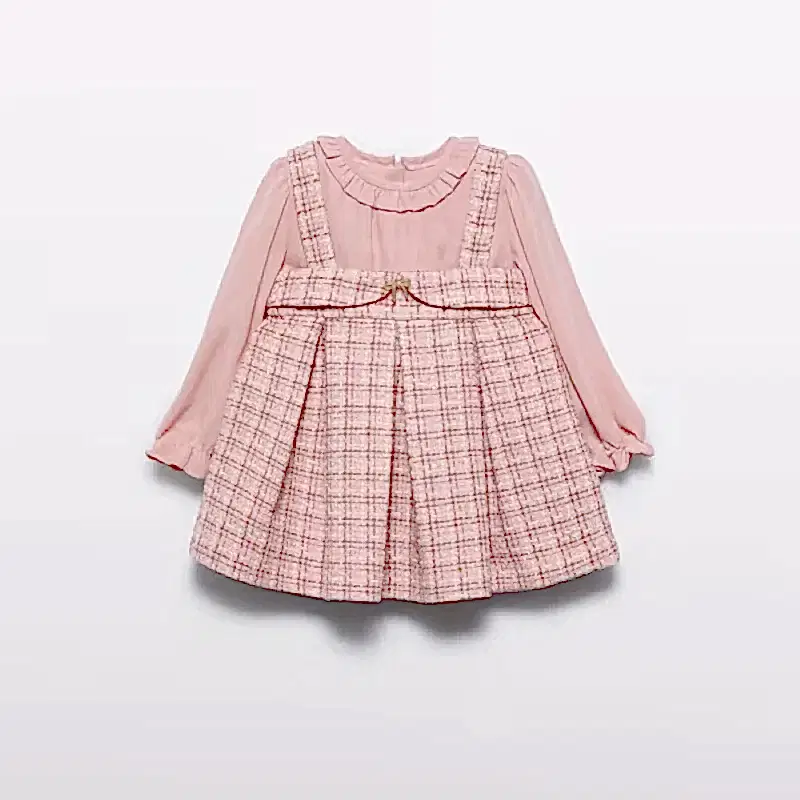 Abel & Lula Kışlık Kız Bebek Elbise Pembe