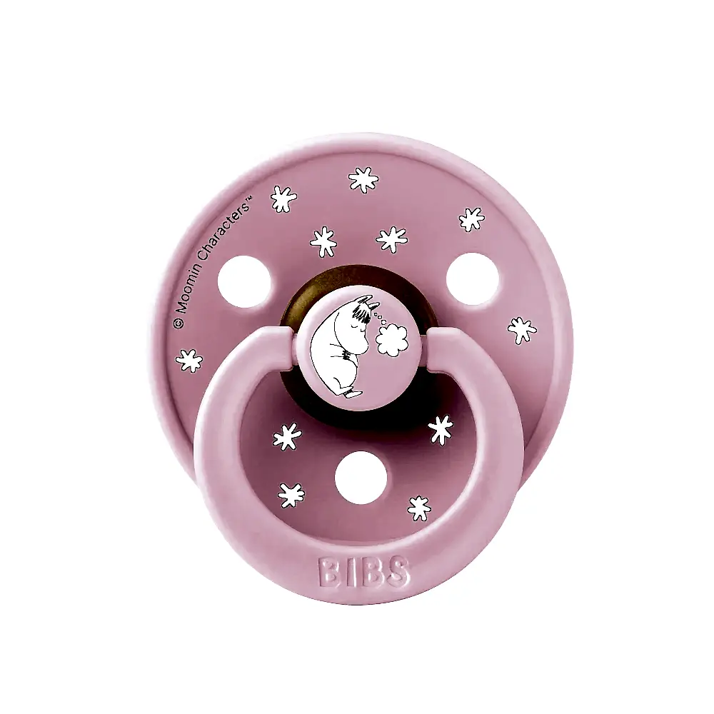 Bibs x Moomin Colour Dreaming Baby Pink Kauçuk Emzik 0-6 Ay Pembe