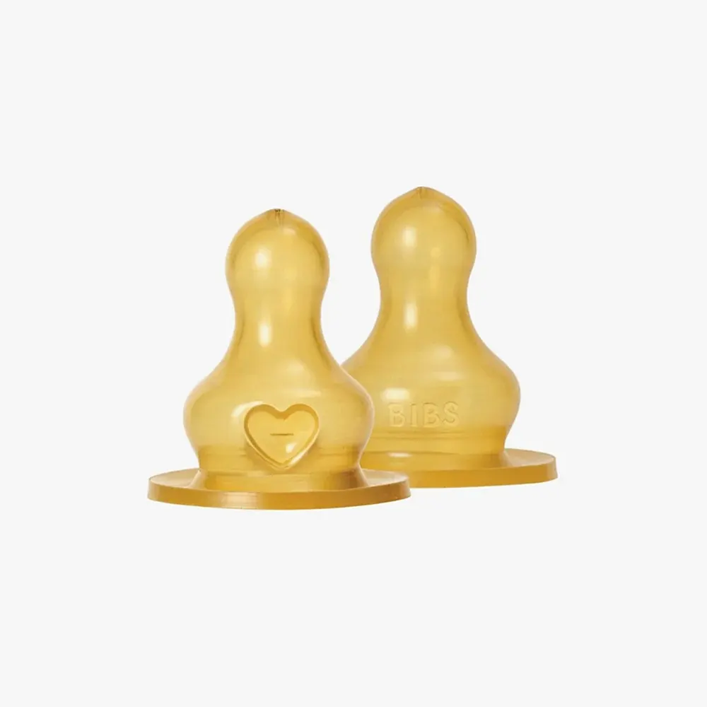 Bibs Baby Bottle İkili Kauçuk Biberon Ucu Yavaş Akış STD