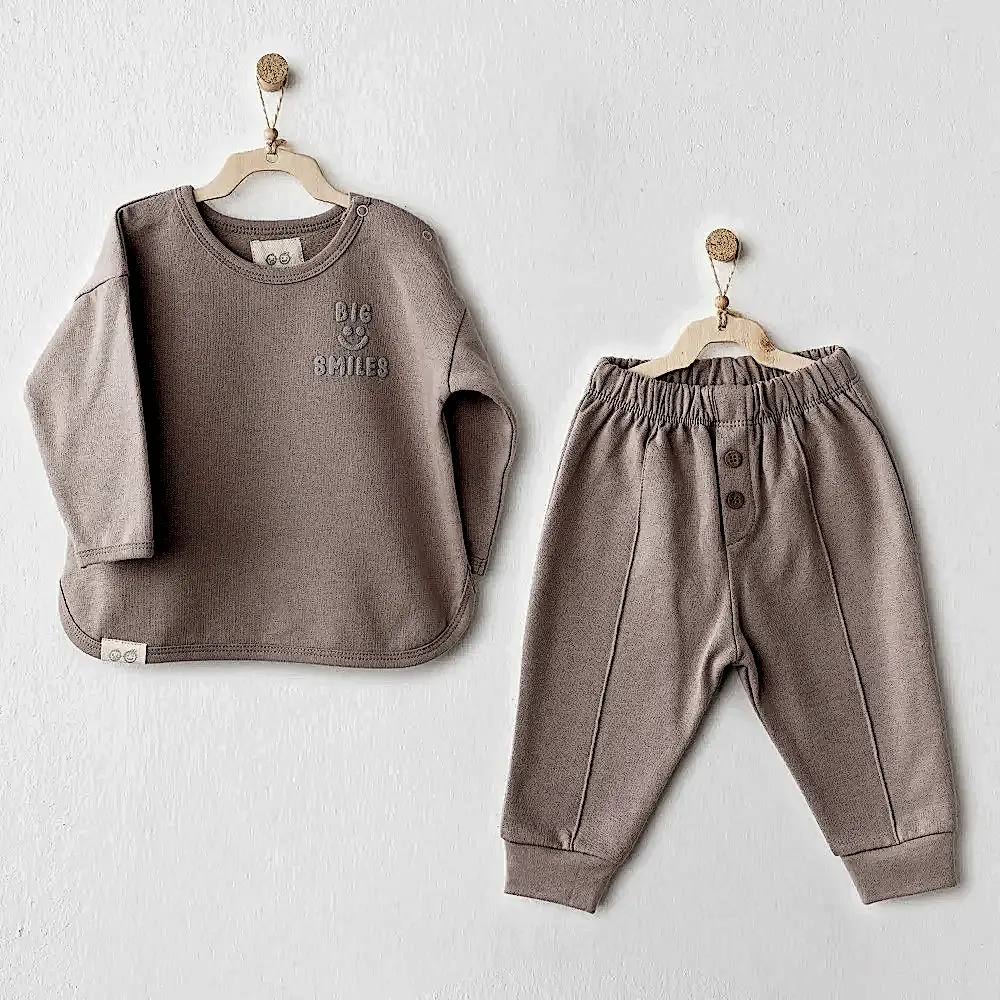 Andywawa Kışlık Bebek 2'li Takım Bej