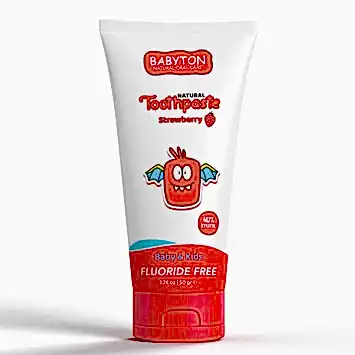 Babyton Bebek ve Çocuklar için Organik Diş Macunu Çilek Aromalı