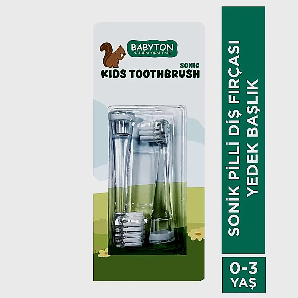 Babyton Pilli Fırça Yedek Başlık 2' li STD