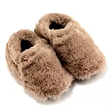 Hopfrög Furry Furry Bej Kürk Barefoot Patik Bej