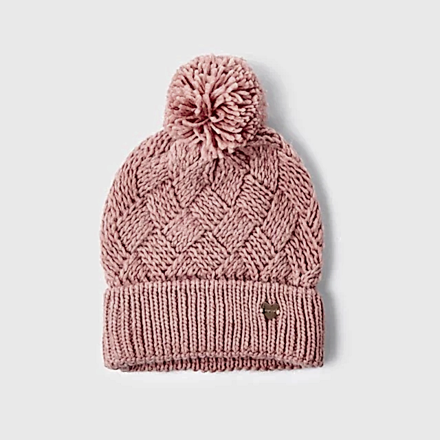 Mayoral Kışlık Kız Örme Bere Pembe