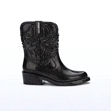 Mini Melissa Kız Çocuk Texas Bot Siyah