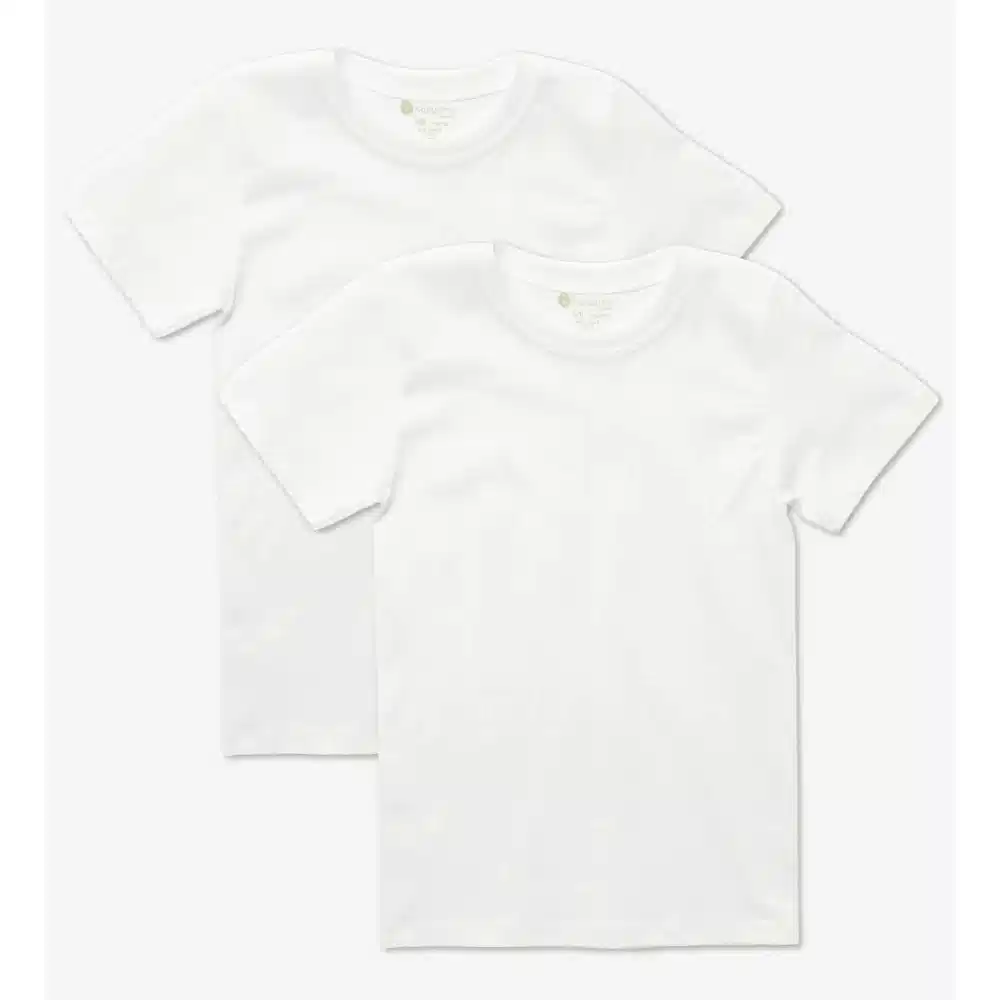 Natuline Organik Pamuklu Erkek Penye 2'li Fanila Beyaz