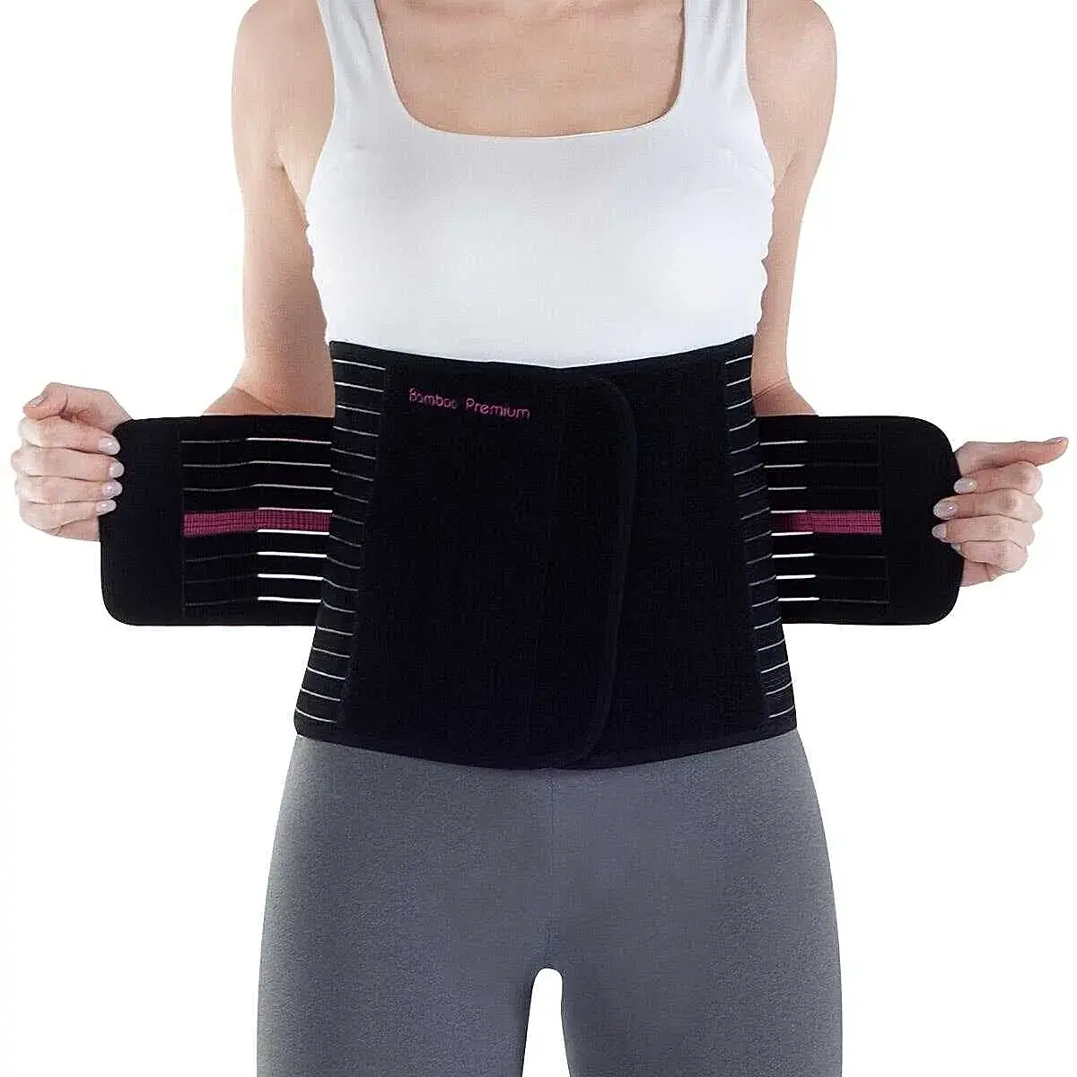 Owli Bamboo Premium Doğum Sonrası İnceltici Korse Siyah Siyah