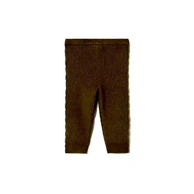 Mayoral Kışlık Kız Bebek Örme Triko Tayt Pantolon Hardal