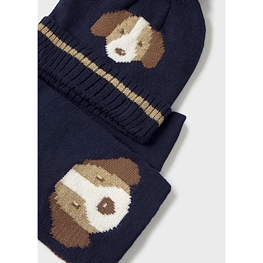 Mayoral Kışlık Erkek Bebek Örme Atkı Bere Set Lacivert