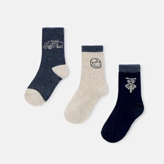 Mayoral Kışlık Erkek Çorap Üçlü Set Lacivert