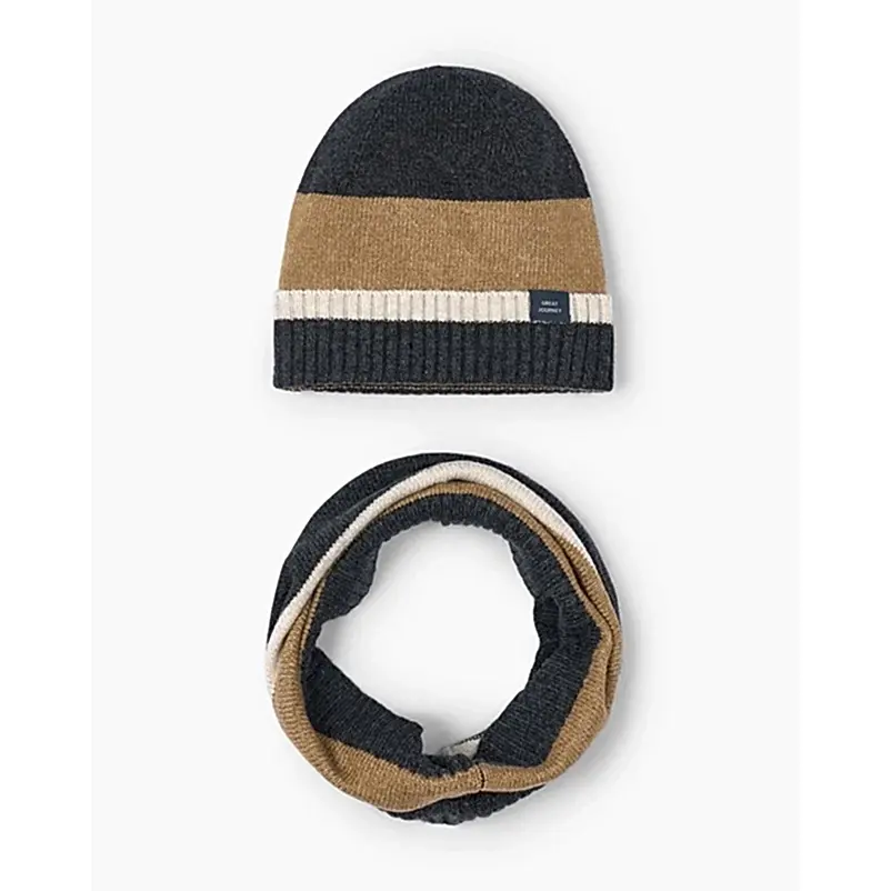 Mayoral Kışlık Erkek Örme Atkı Bere Set Gri