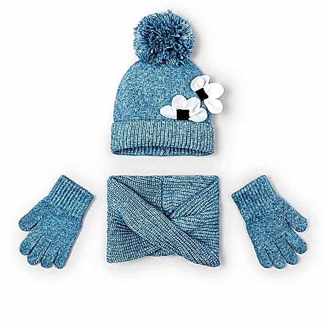 Mayoral Kışlık Kız Örme Atkı Bere Eldiven Üçlü Set Yeşil