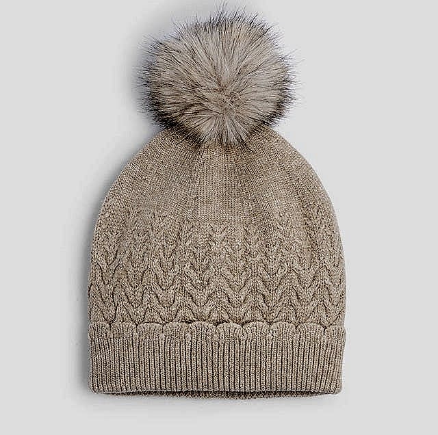 Mayoral Kışlık Kız Örme Bere Bej