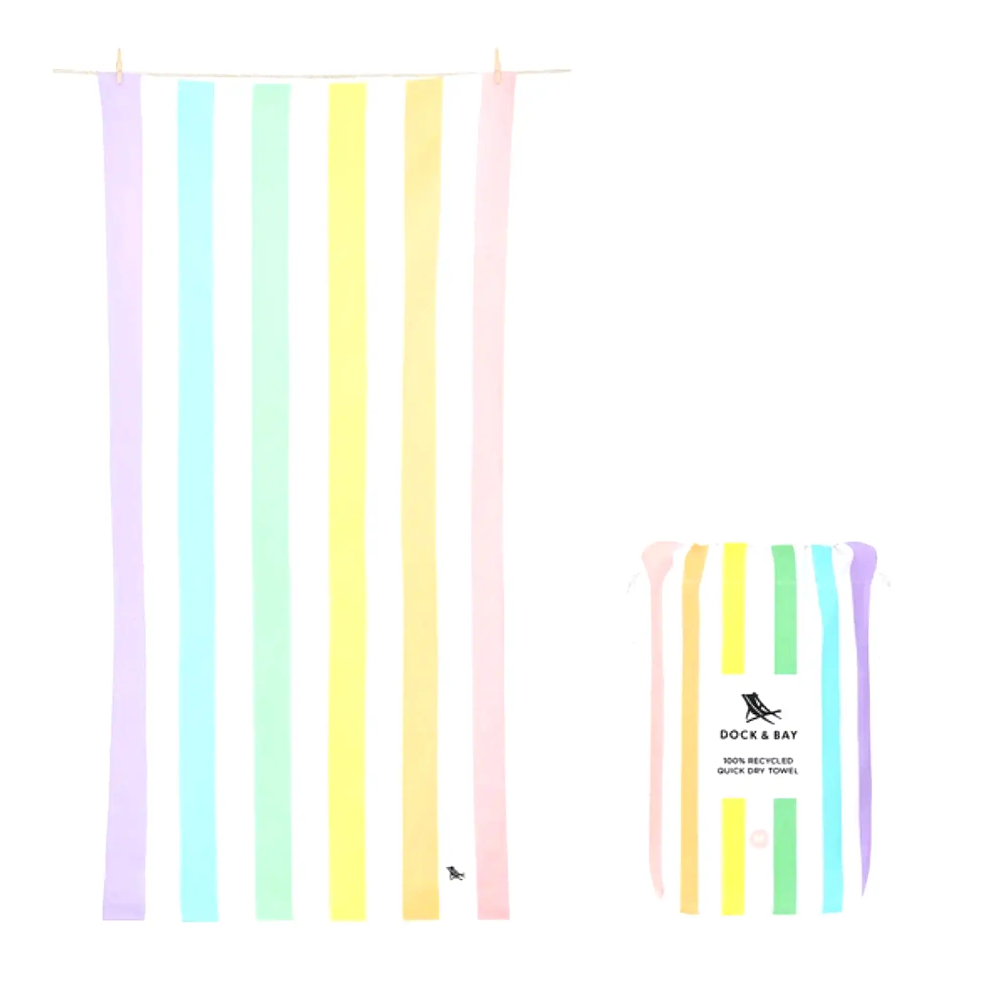 Dock And Bay Çocuk Plaj Havlusu Summer M Unicorn Waves Ekru