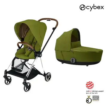 Cybex Mios Bebek Arabası Chrome Brown- Khaki Green+ Portbebe STD