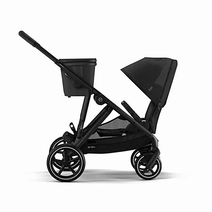 Cybex Gazelle S Black İkiz Bebek Arabası- Moon Black