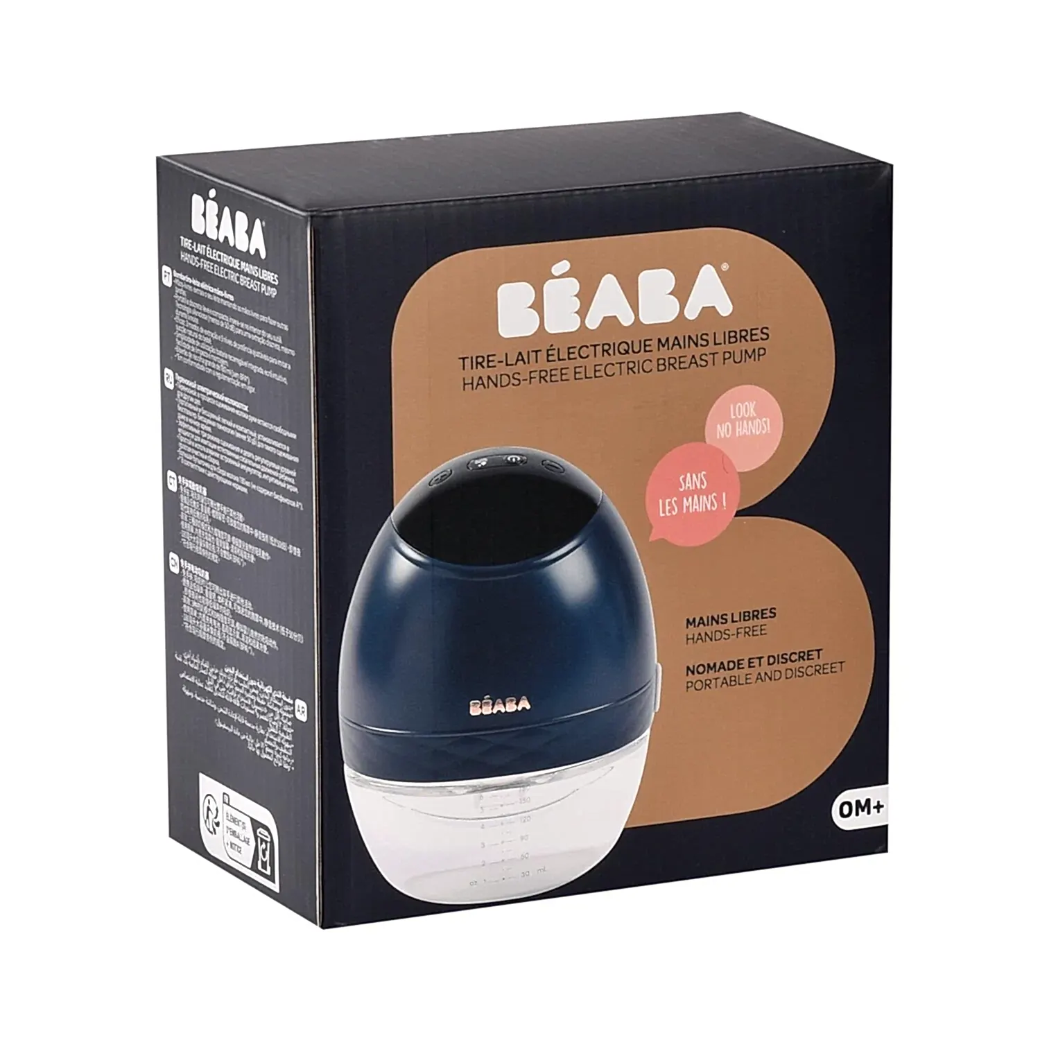 Beaba Hands-Free Giyilebilir Elektrikli Göğüs Pompası- Night Blue STD