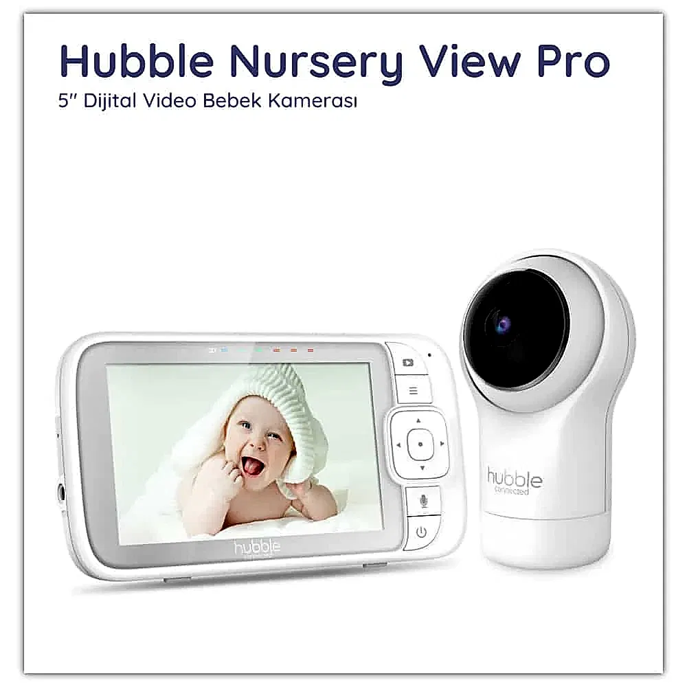 Hubble Nursery View PRO 5’’ Dijital Ekranlı Bebek Kamerası