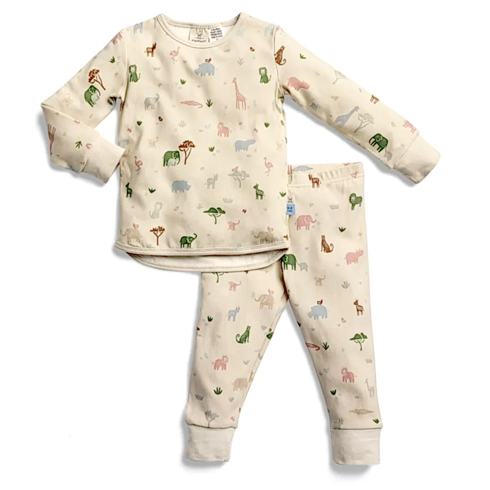 ErgoPouch Organik Pamuklu Uzun Pijama Takım 1.0 TOG - Savannah Ekru