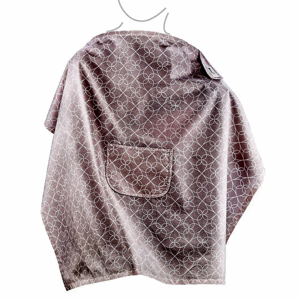 Babyjem Büyük Cepli Anne Emzirme Önlüğü Pembe