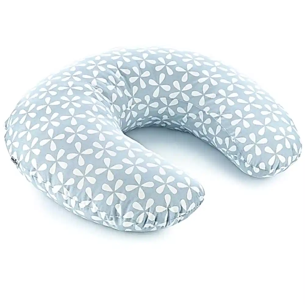 BabyJem Bebek Emzirme ve Destek Minderi Yonca Desenli Mavi