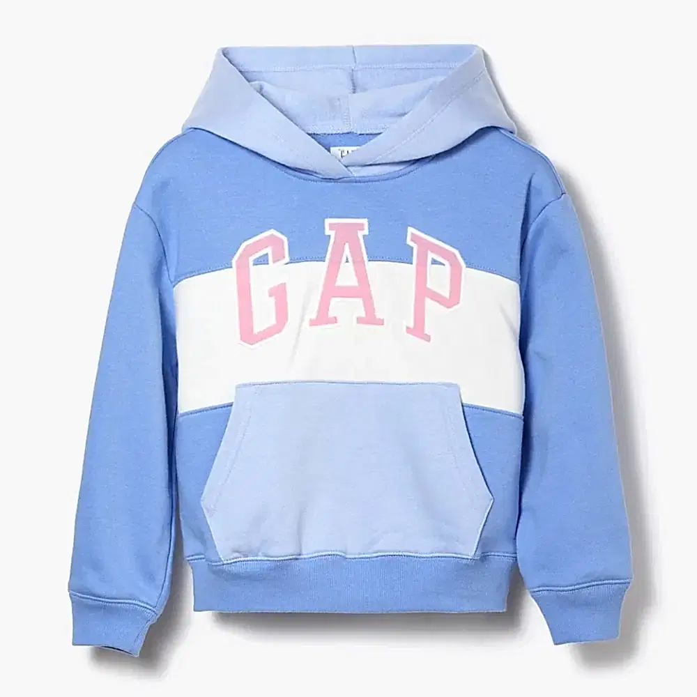 GAP Logolu Kışlık Kız Çocuk Kapüşonlu Sweatshirt Açık Mavi