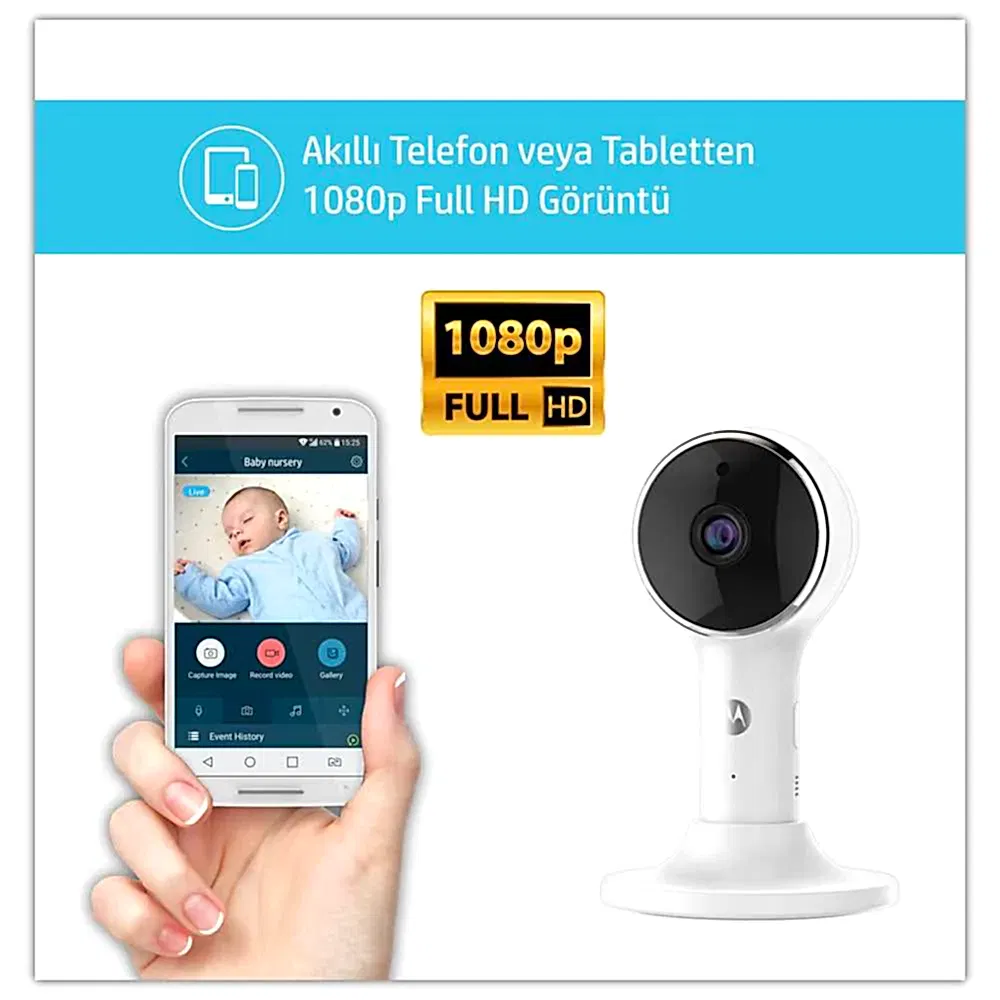 Motorola VM64 FHD Wifi CONNECT Bebek Kamerası 4.3inç LCD
