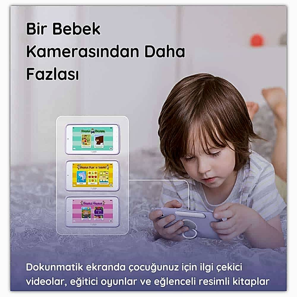 Hubble Nursery Pal Deluxe 5’’ Dokunmatik Ekranlı Pilli Bebek Kamerası