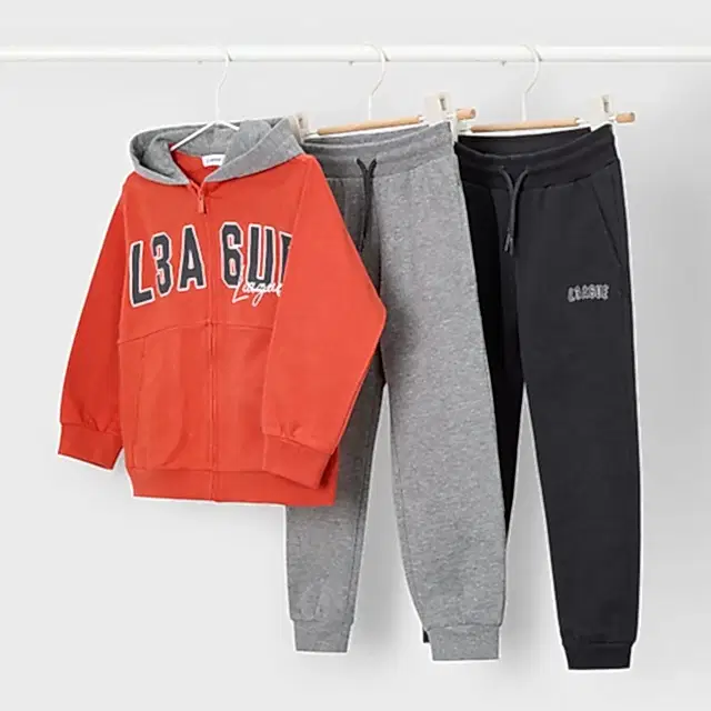 Mayoral Kışlık Erkek Ceket Eşofman Üçlü Set Turuncu