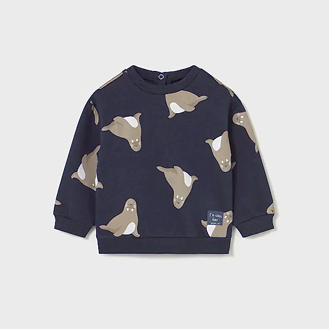 Mayoral Kışlık Erkek Bebek Sweatshirt Lacivert