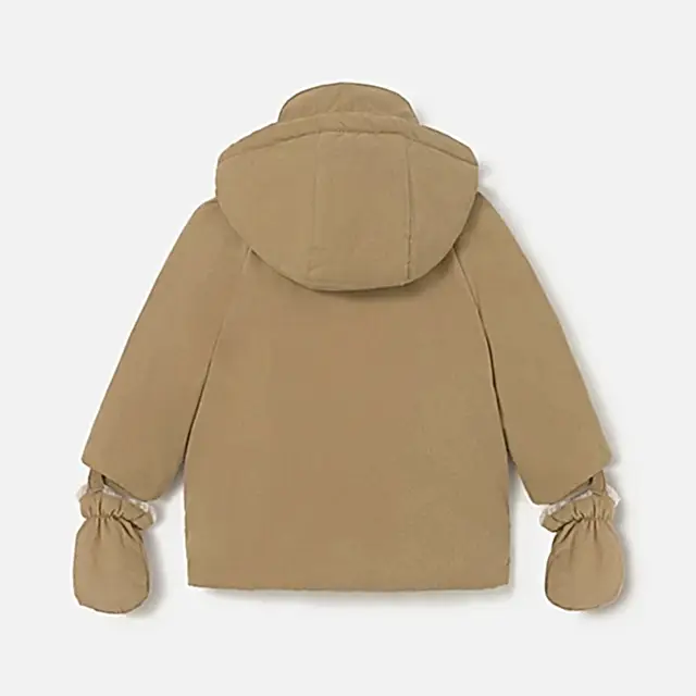 Mayoral Kışlık Erkek Bebek Kapşonlu Parka Mont Kahverengi