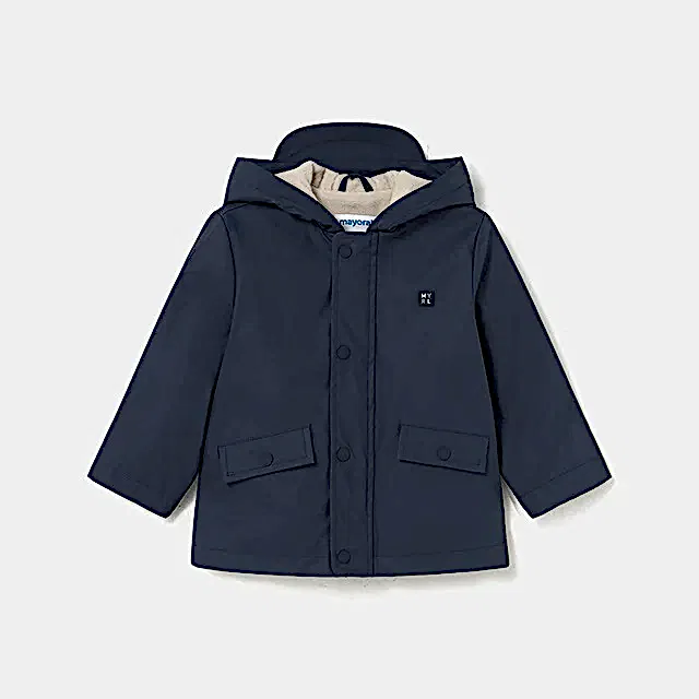 Mayoral Kışlık Erkek Bebek Kapşonlu Yağmurluk Lacivert