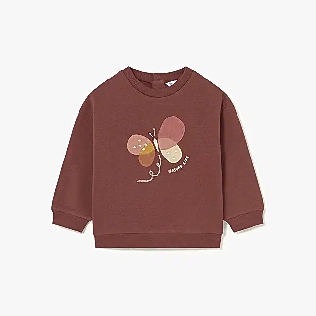 Mayoral Kışlık Kız Bebek Sweatshirt Kahverengi