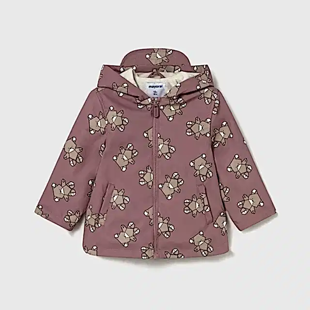 Mayoral Kışlık Kız Bebek Kapşonlu Yağmurluk Pembe