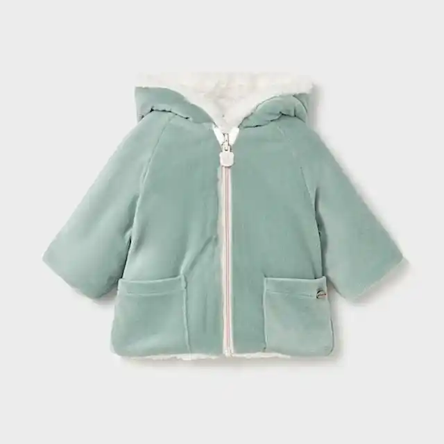 Mayoral Kışlık Erkek Bebek Çift Taraflı Kürklü Kapşonlu Mont Mavi