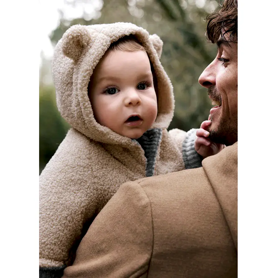 Mayoral Kışlık Erkek Bebek Çift Taraflı Kürklü Kapşonlu Mont Gri