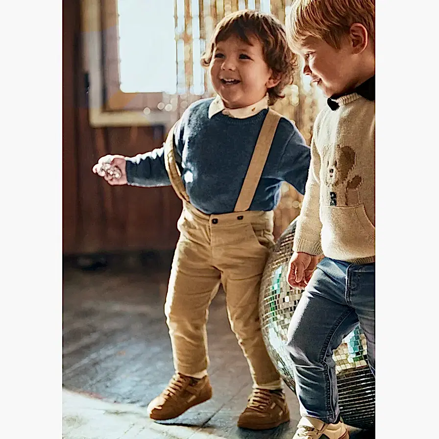 Mayoral Kışlık Erkek Bebek Askılı Pantolon Bej