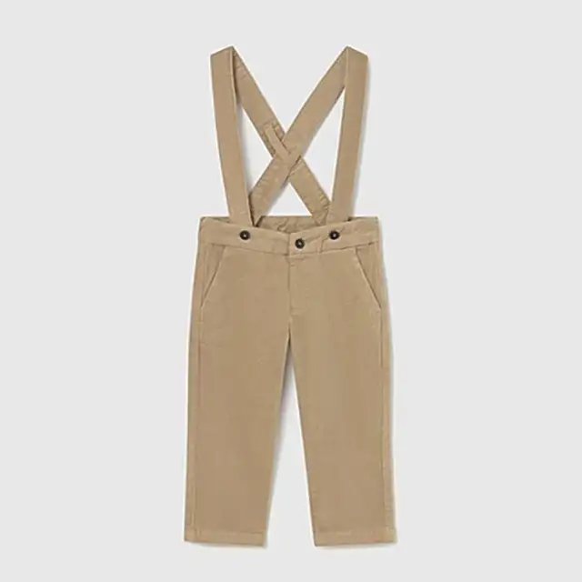 Mayoral Kışlık Erkek Bebek Askılı Pantolon Bej