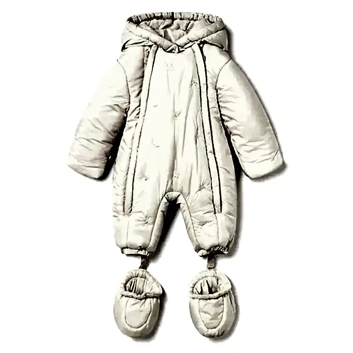 Mayoral Kışlık Bebek Astronot Kar Tulumu Bej