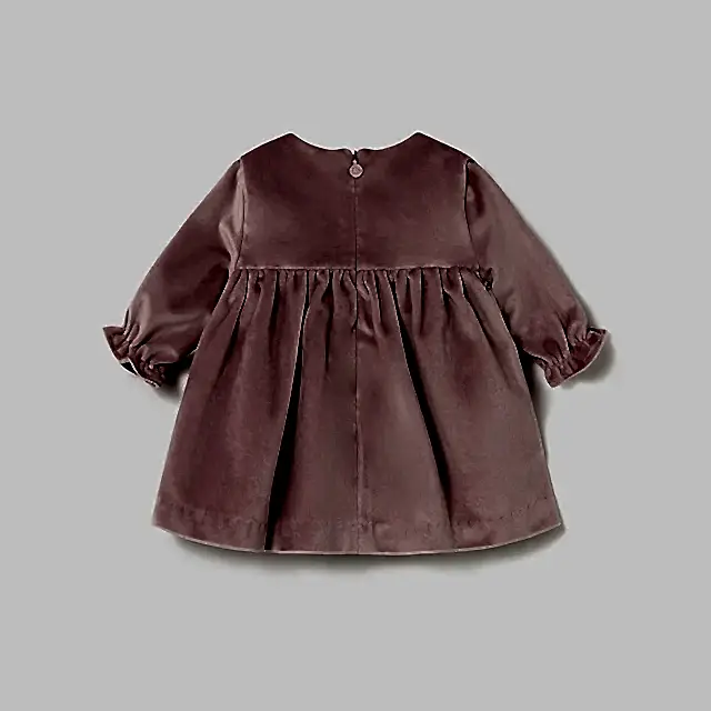 Mayoral Kışlık Kız Bebek Kadife Elbise Pembe