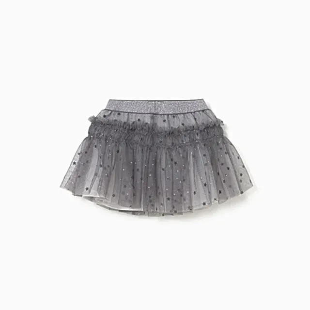 Mayoral Kışlık Kız Bebek Tül Etek Gri