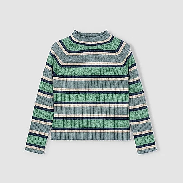 Mayoral Kışlık Kız Yarım Balıkçı Kazak Yeşil