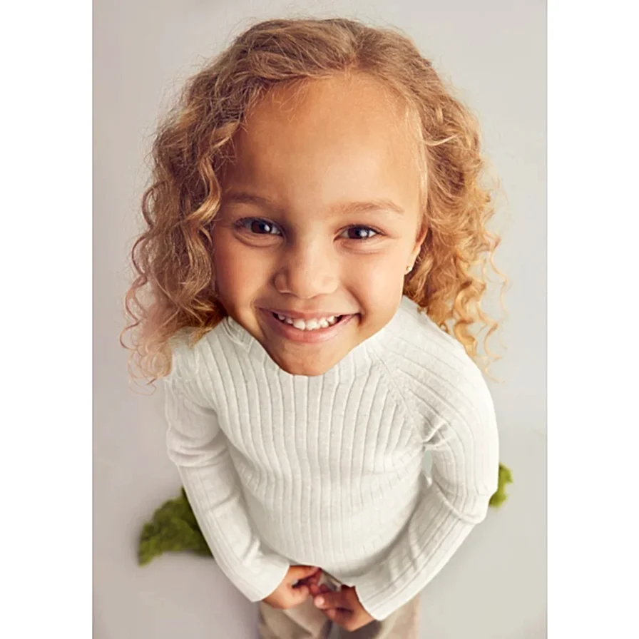 Mayoral Kışlık Kız Yarım Balıkçı Kazak Bej