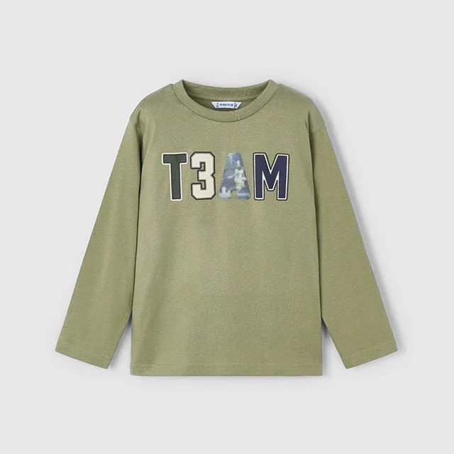 Mayoral Kışlık Erkek Uzun Kol T-shirt Yeşil