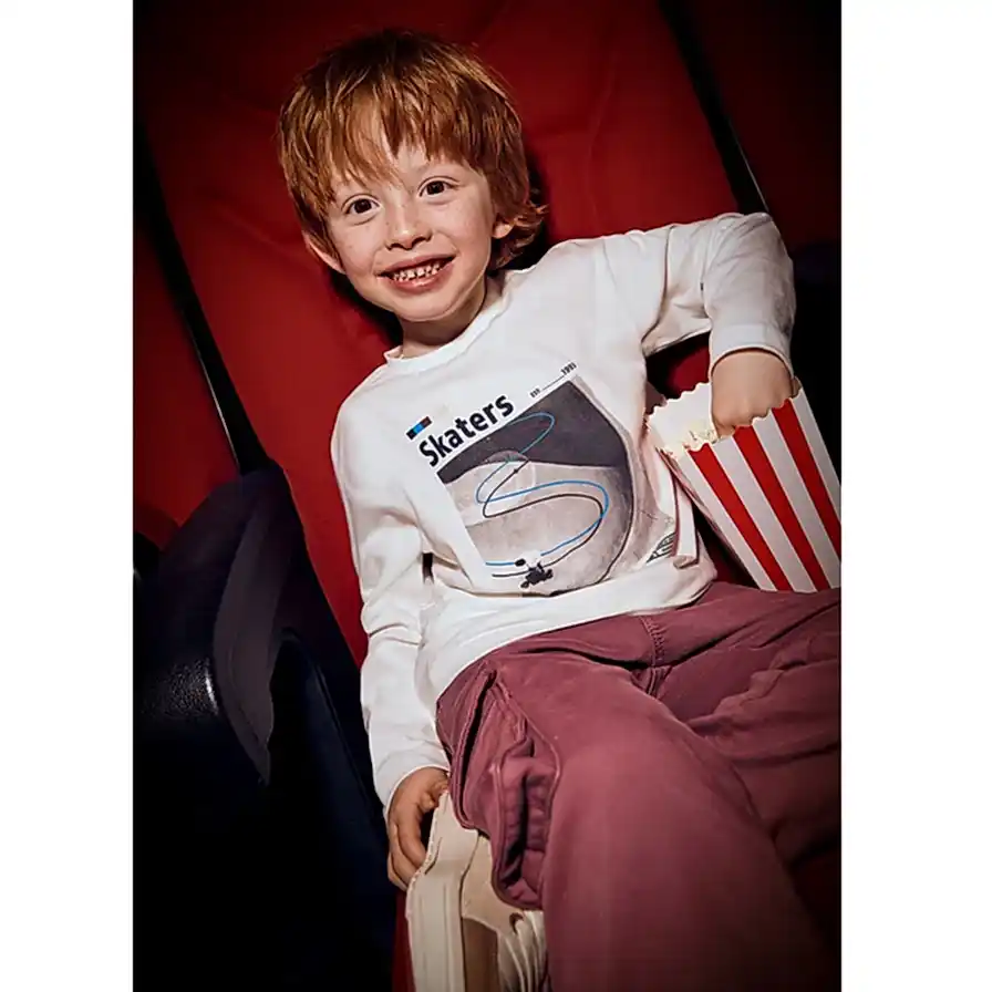 Mayoral Kışlık Erkek Uzun Kol T-shirt İkili Set Ekru