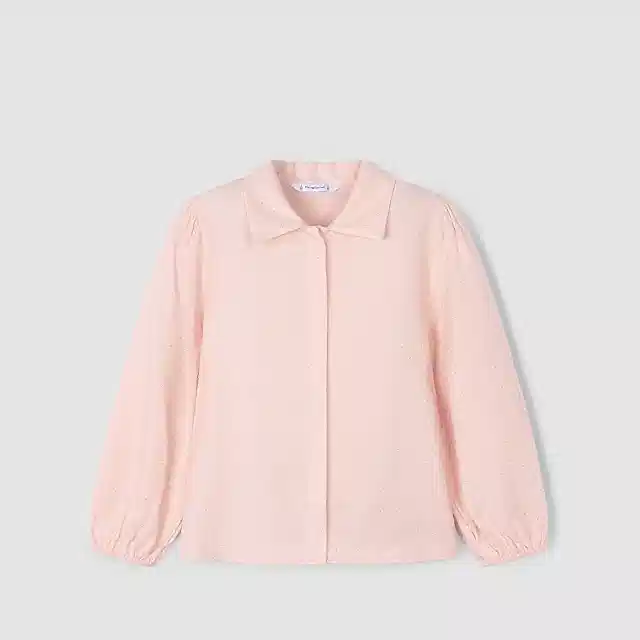 Mayoral Kışlık Kız Uzun Kol Bluz Gömlek Pembe