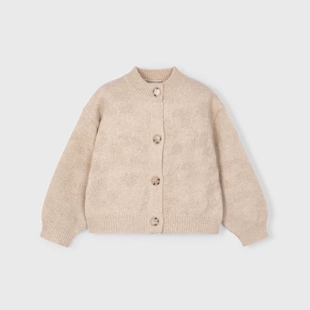 Mayoral Kışlık Kız Örme Hırka Ceket Bej